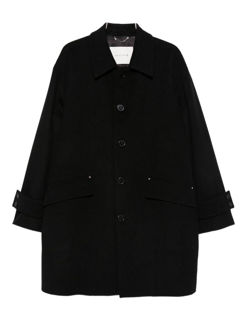 Cappotto monopetto in nero Mackintosh - uomo 