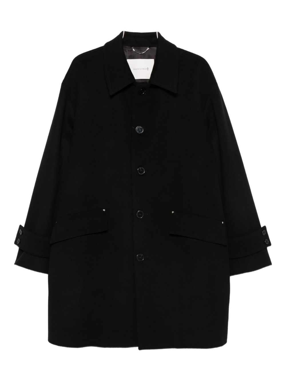 Cappotto monopetto in nero Mackintosh - uomo 