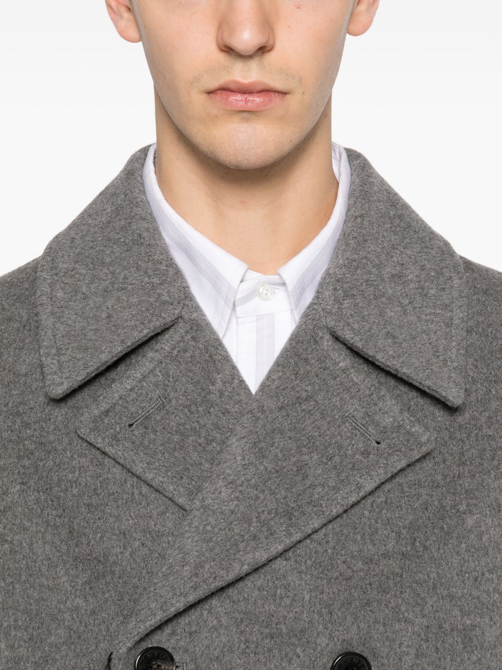 Cappotto doppiopetto in grigio Mackintosh - uomo 