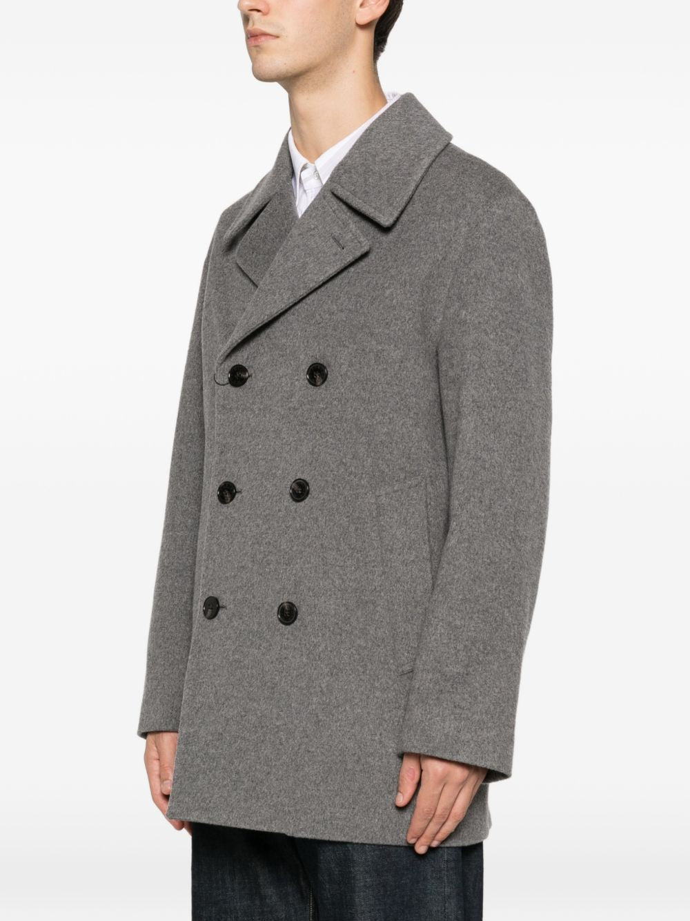 Cappotto doppiopetto in grigio Mackintosh - uomo 