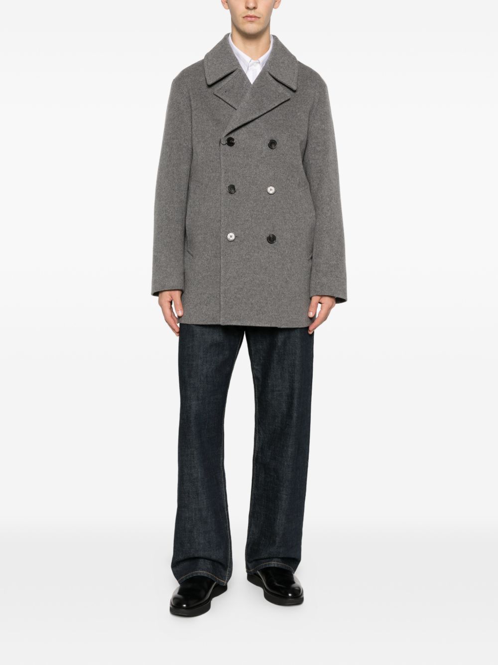 Cappotto doppiopetto in grigio Mackintosh - uomo 