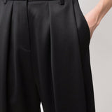 Pantaloni affusolati a vita alta in nero Magda Butrym - donna 