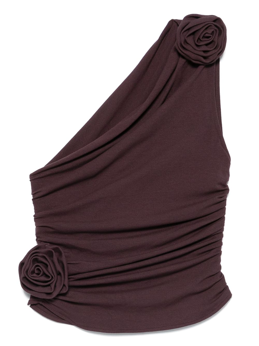 Top monospalla con decorazione in viola Magda butrym - donna 
