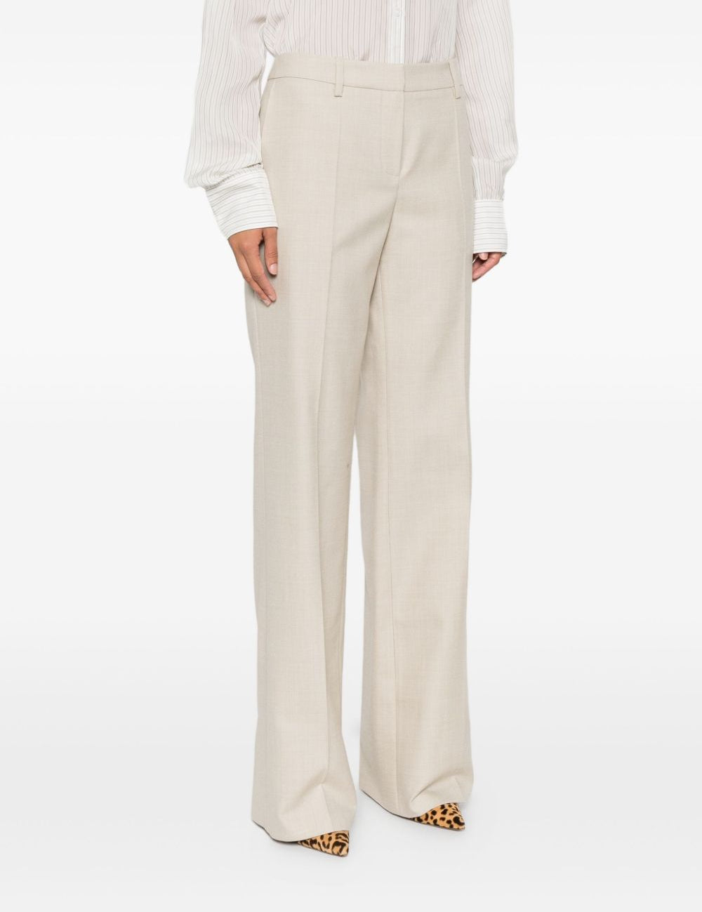 Pantaloni sartoriali in beige Magda butrym - donna 