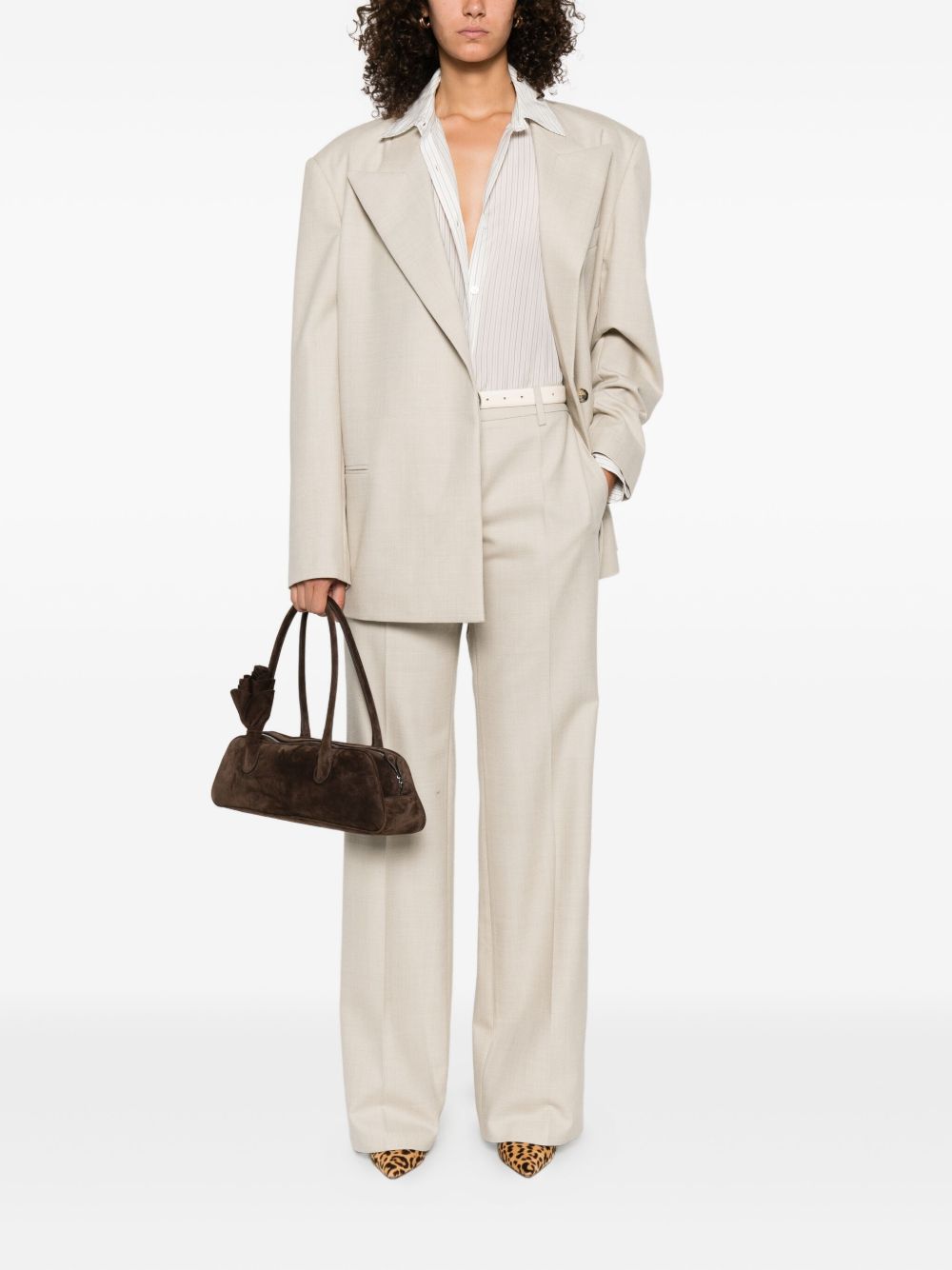 Pantaloni sartoriali in beige Magda butrym - donna 
