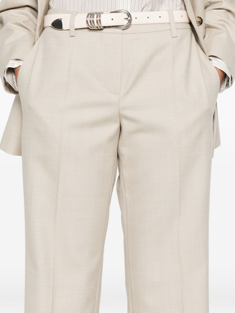 Pantaloni sartoriali in beige Magda butrym - donna 