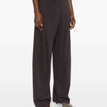 Pantaloni gessati in marrone Magda butrym - donna 
