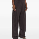 Pantaloni gessati in marrone Magda butrym - donna 