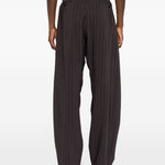 Pantaloni gessati in marrone Magda butrym - donna 