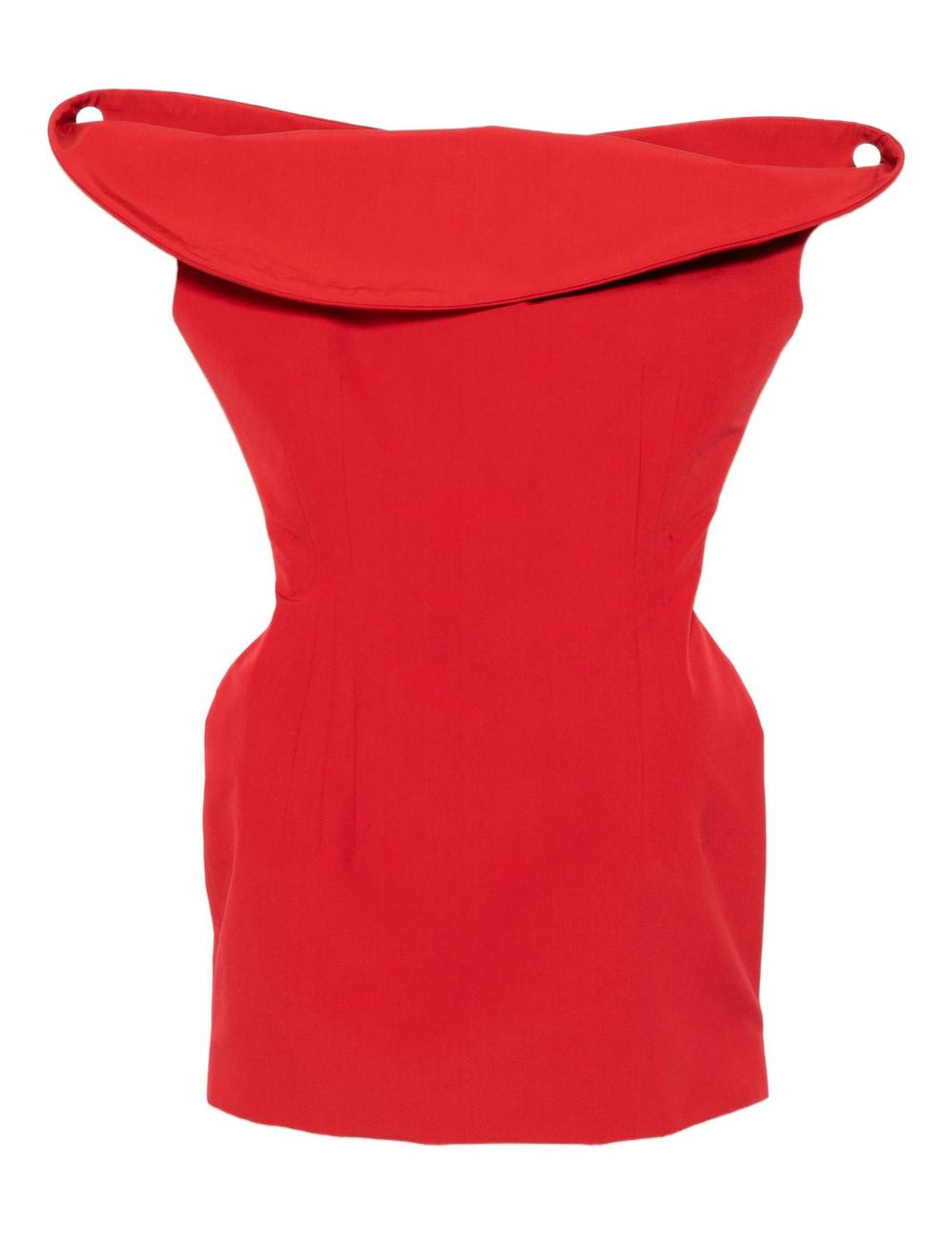 Abito mini con spalle scoperte in rosso Magda Butrym - donna 