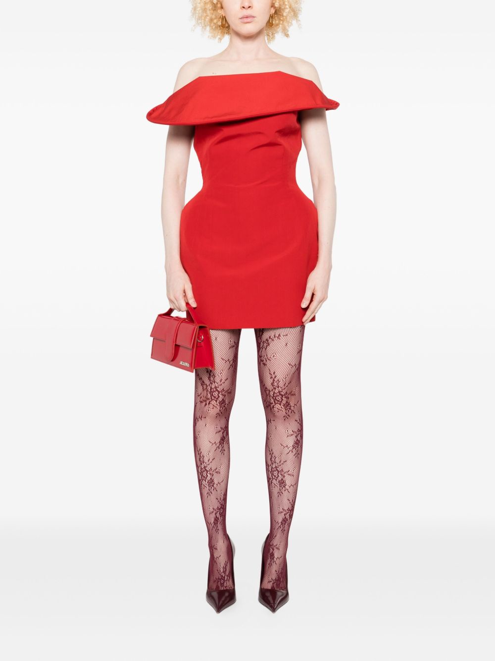 Abito mini con spalle scoperte in rosso Magda Butrym - donna 