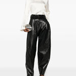 Pantaloni in pelle in nero Magda butrym - donna 