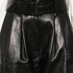Pantaloni in pelle in nero Magda butrym - donna 