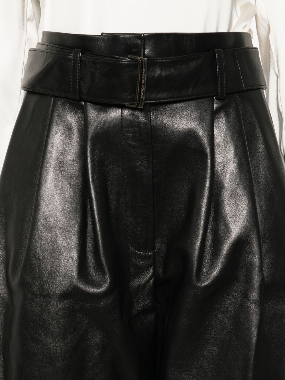 Pantaloni in pelle in nero Magda butrym - donna 