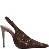 Decollete in crochet in marrone Magda butrym - donna 