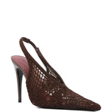 Decollete in crochet in marrone Magda butrym - donna 
