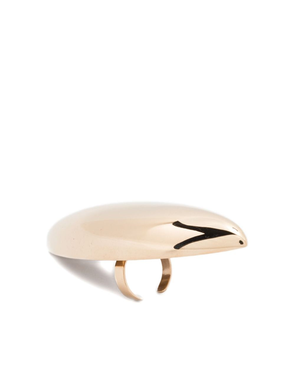 Anello regolabile con logo in oro Magda butrym - donna 