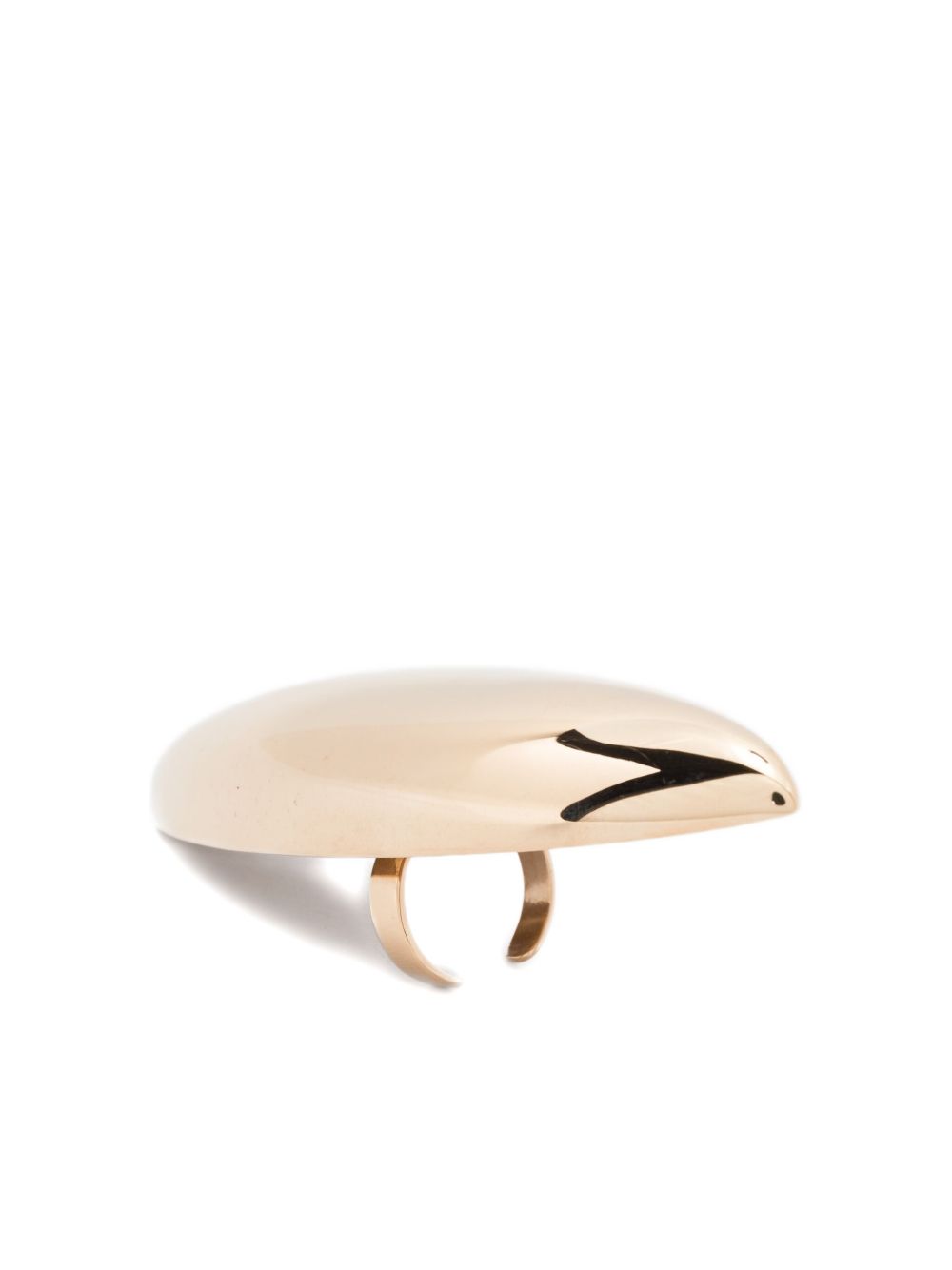 Anello regolabile con logo in oro Magda butrym - donna 