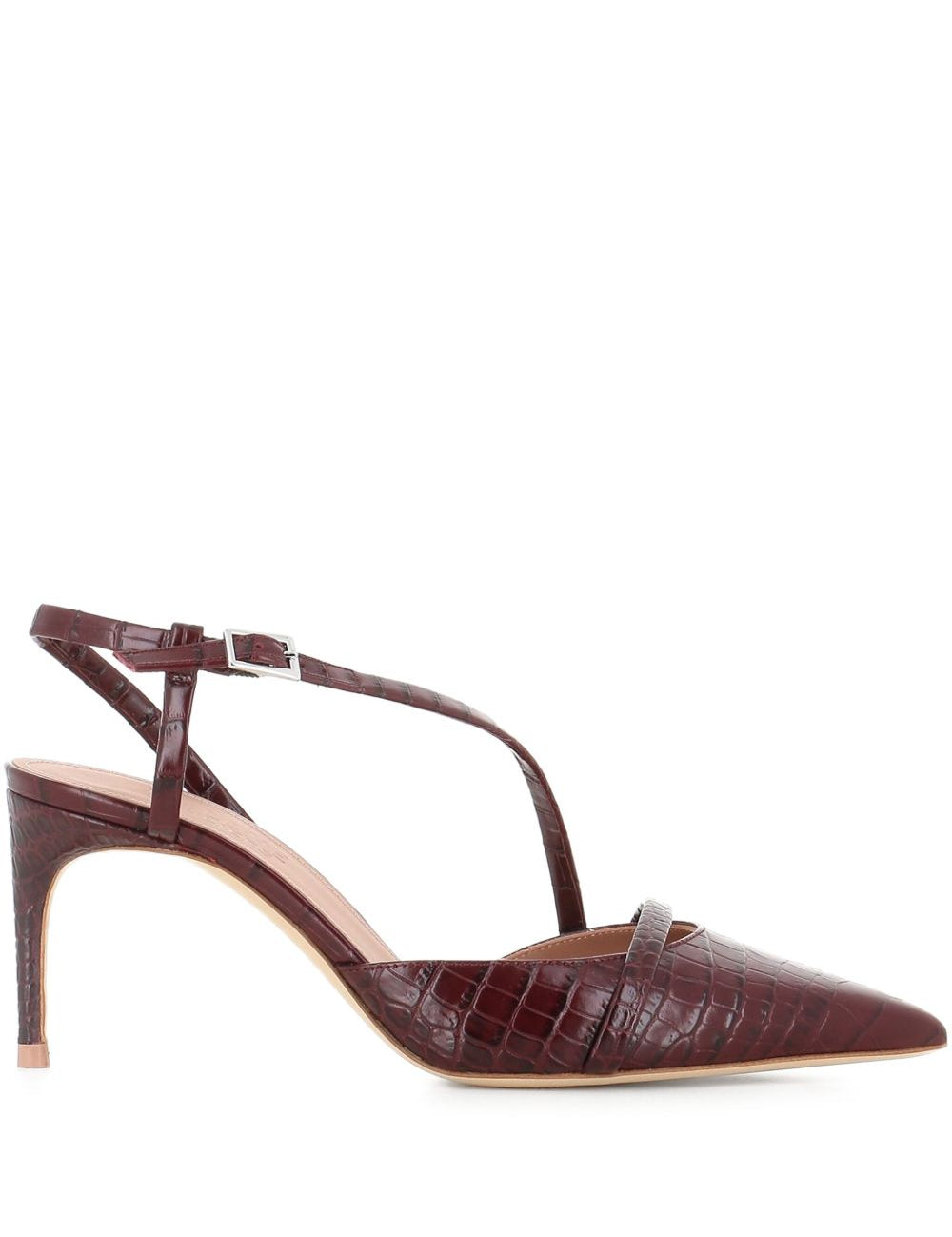 Decollete Valeria con effetto coccodrillo in marrone Malone souliers - donna 