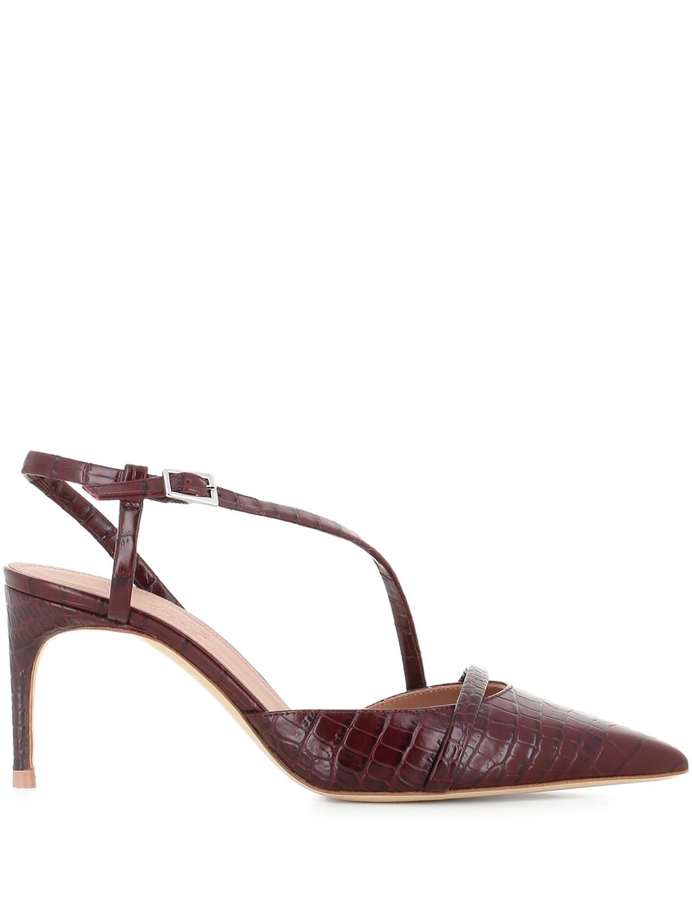 Decollete Valeria con effetto coccodrillo in marrone Malone souliers - donna 