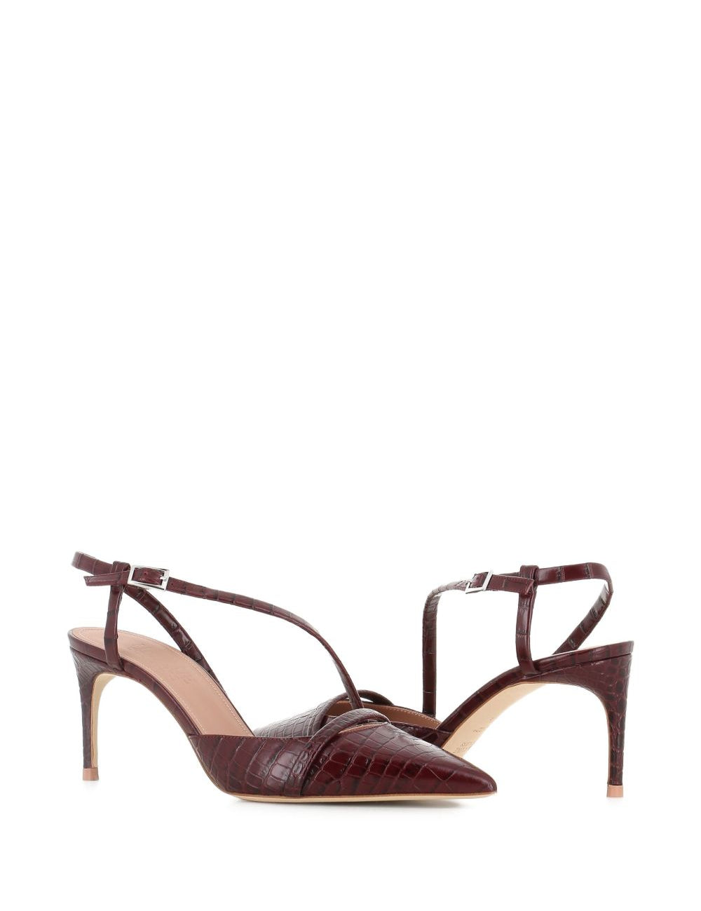Decollete Valeria con effetto coccodrillo in marrone Malone souliers - donna 