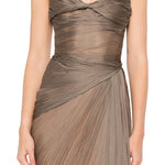 Abito da sera con spacco heidi in grigio Maria lucia hohan - donna 