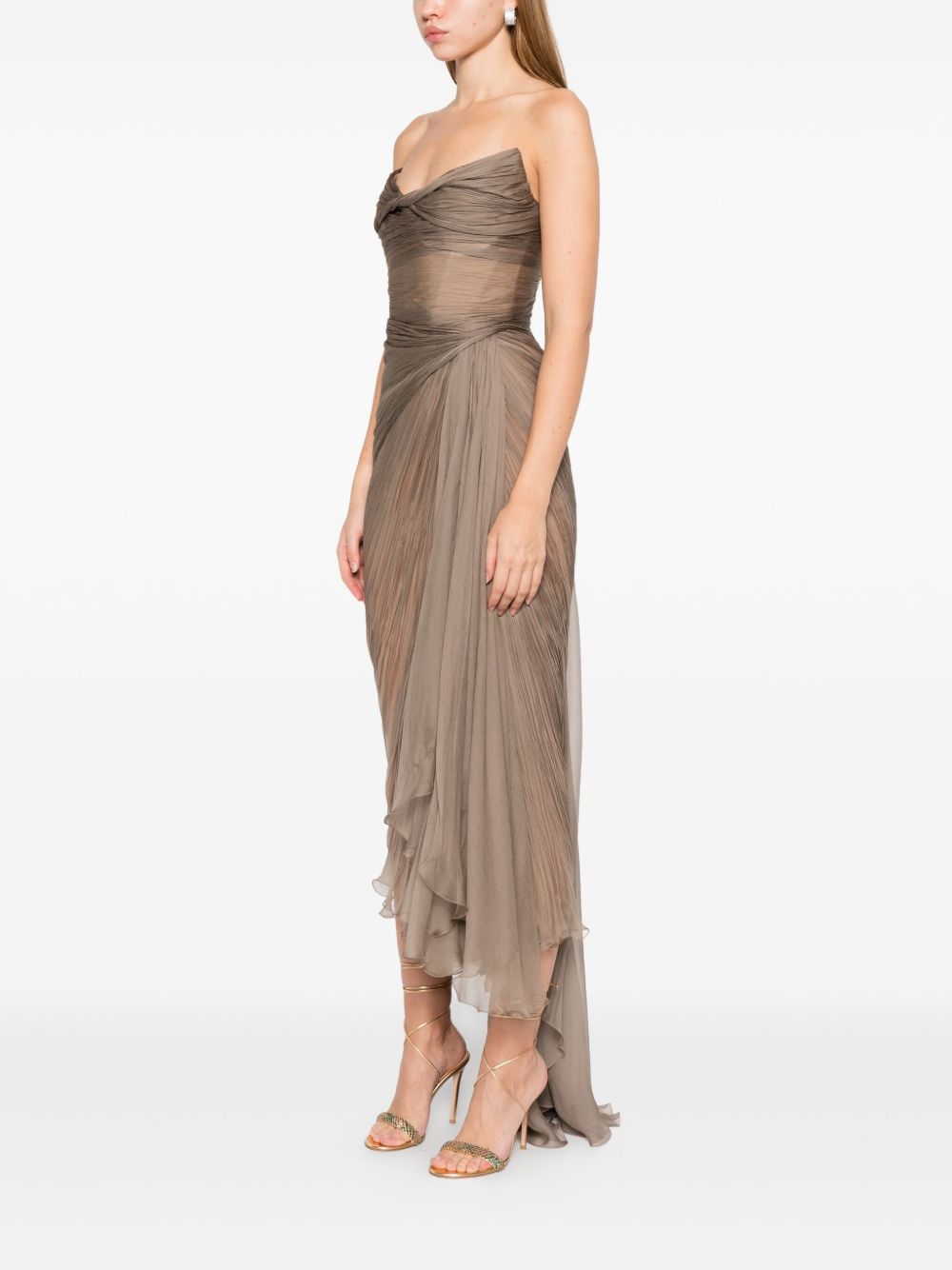Abito da sera con spacco heidi in grigio Maria lucia hohan - donna 