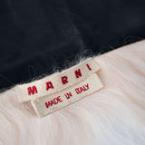 Collare in shearling con laccetti  in rosa Marni - donna<BR/> 