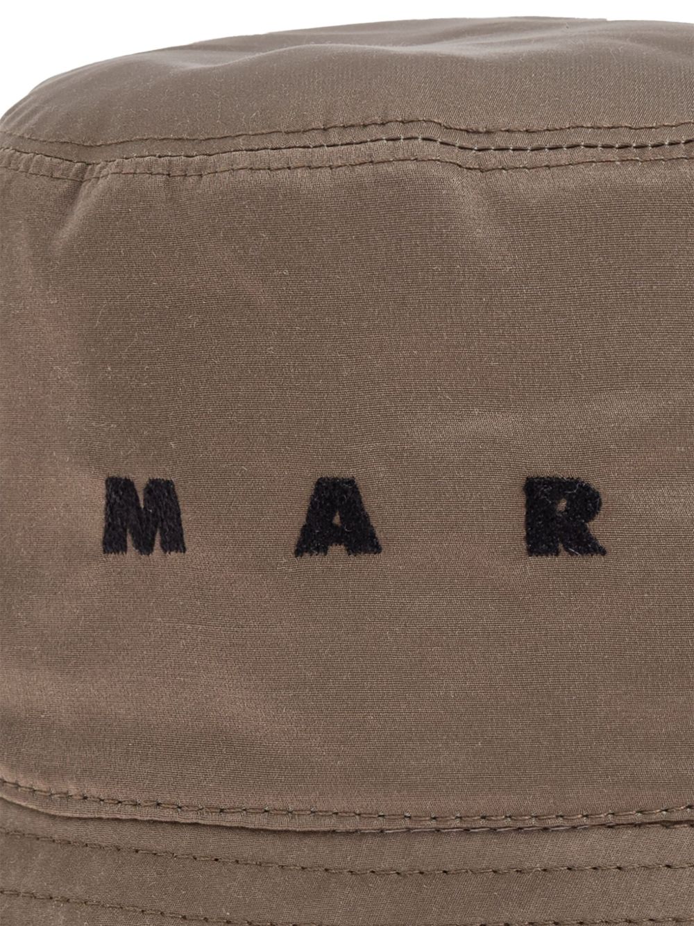 Cappello bucket con ricamo in marrone Marni - donna 