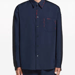 Camicia con cuciture a constrasto in blu Marni - uomo 