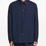 Camicia con cuciture a constrasto in blu Marni - uomo 