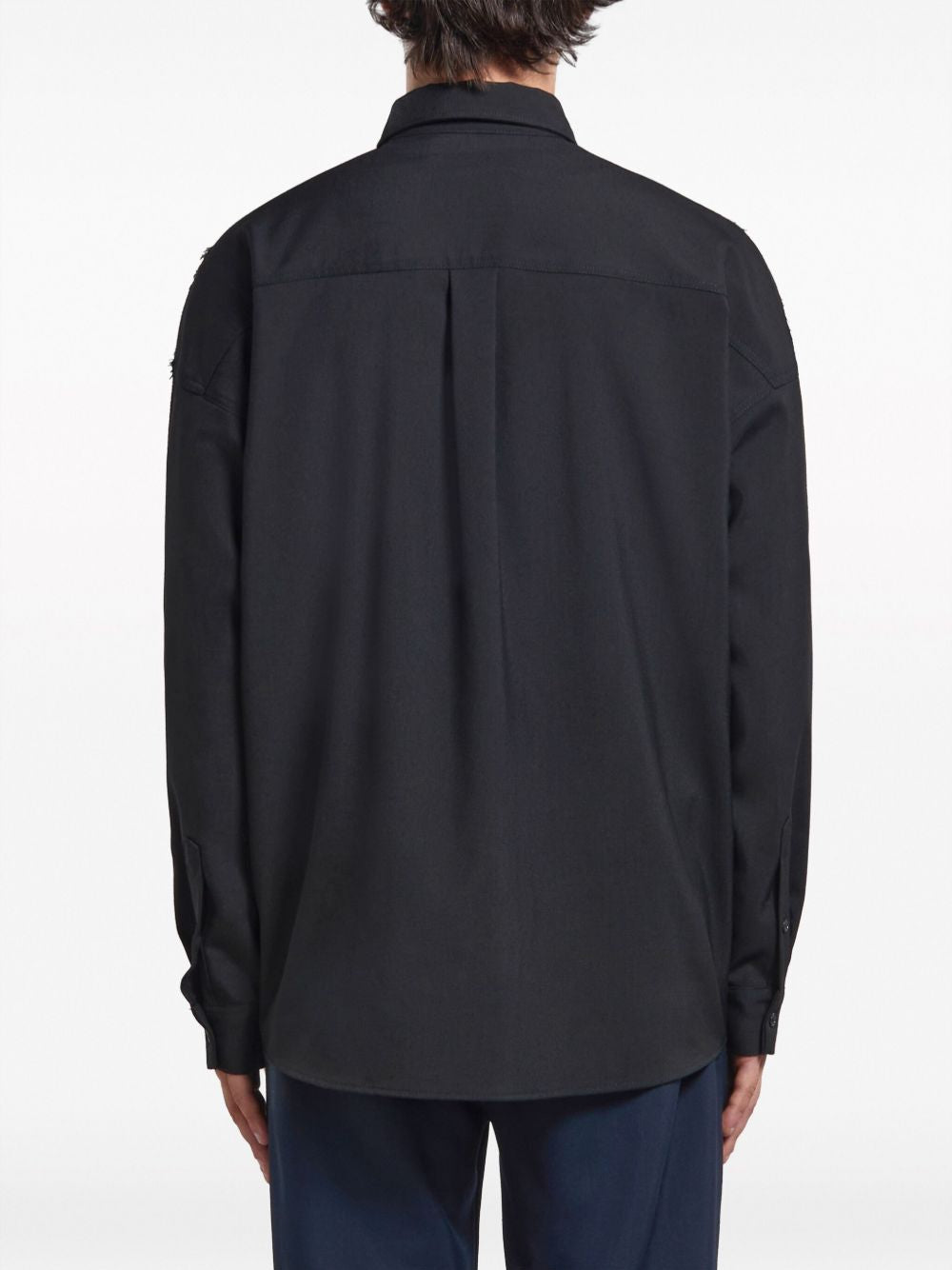 Camicia con cuciture a constrasto in blu Marni - uomo 
