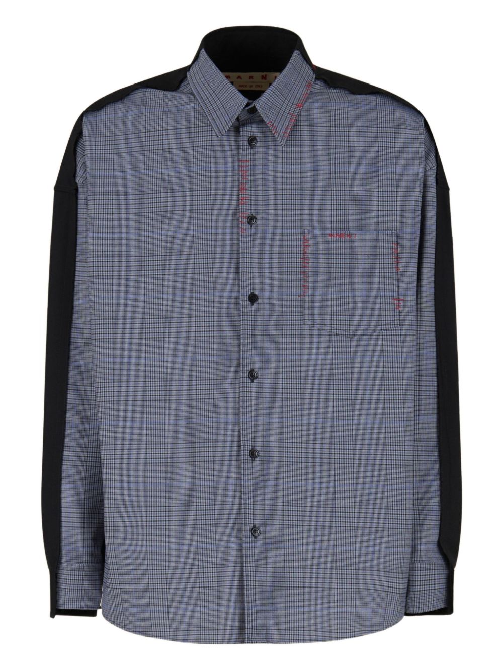 Camicia a quadri in blu e grigio Marni - uomo 