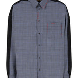 Camicia a quadri in blu e grigio Marni - uomo 
