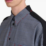 Camicia a quadri in blu e grigio Marni - uomo 
