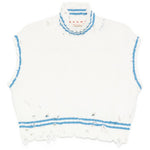 Top in maglia con orlo sfilacciato in bianco Marni - donna 