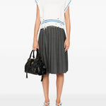 Top in maglia con orlo sfilacciato in bianco Marni - donna 