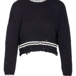 Maglione con effetto consumato in nero Marni - donna 