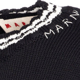 Maglione con effetto consumato in nero Marni - donna 