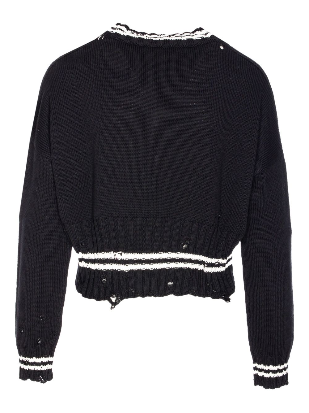 Maglione con effetto consumato in nero Marni - donna 
