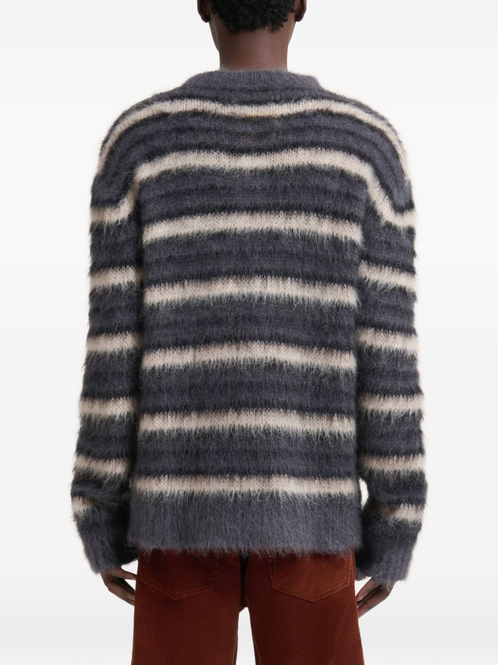 Maglione a righe in blu Marni - uomo 