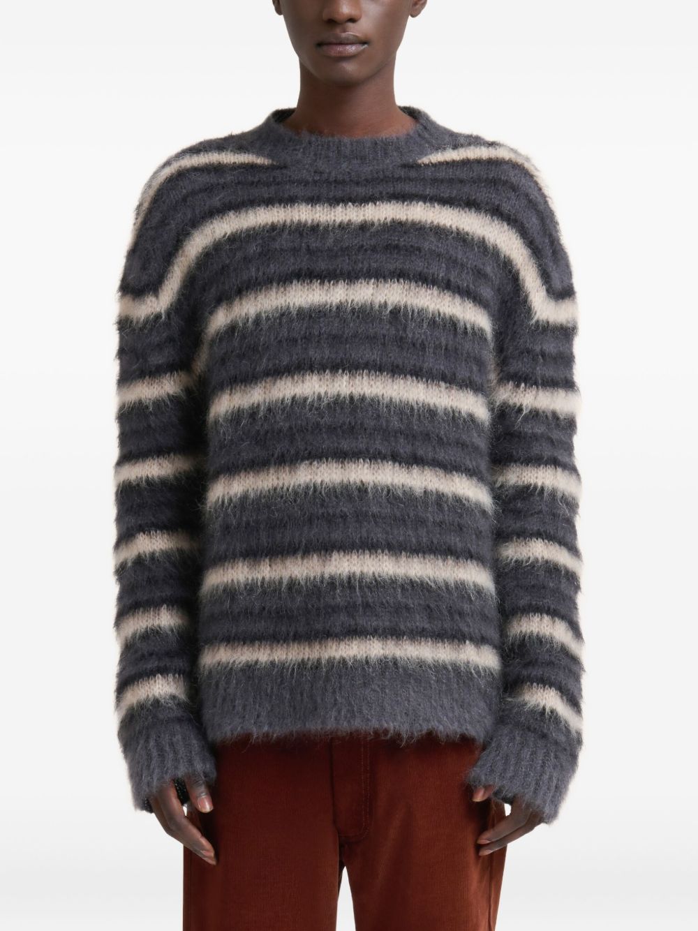 Maglione a righe in blu Marni - uomo 