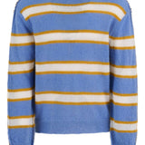 Maglione a righe in celeste Marni - uomo 