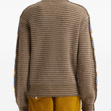 Maglione a righe in celeste Marni - uomo 