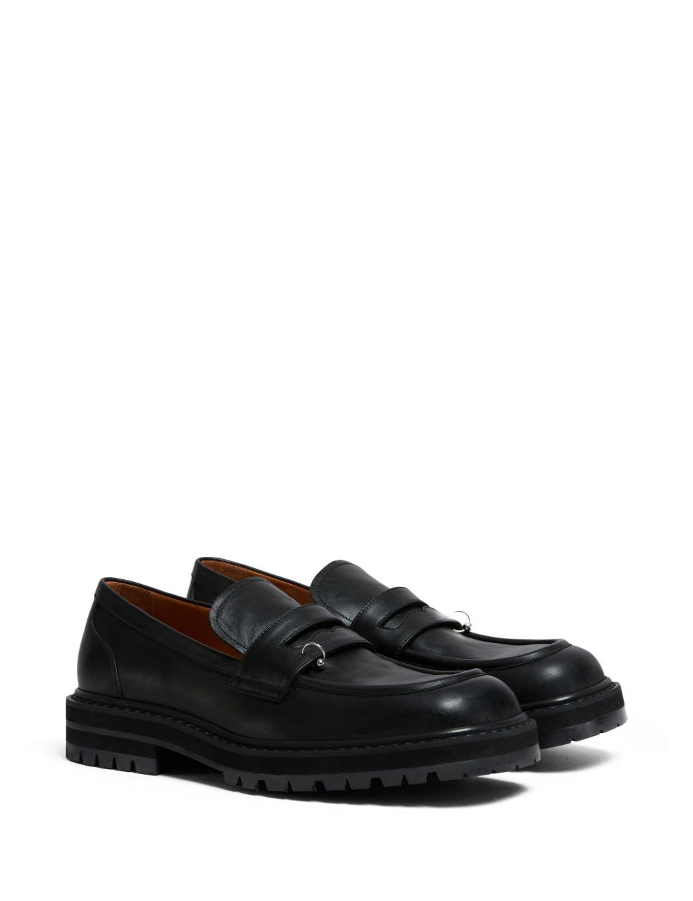 Mocassini con decorazione in nero Marni - uomo 
