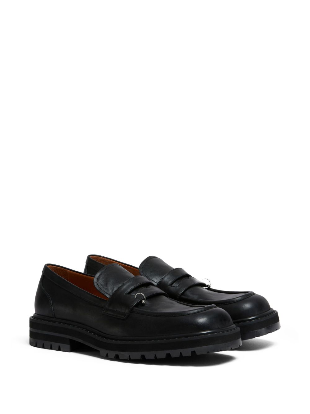 Mocassini con decorazione in nero Marni - uomo 