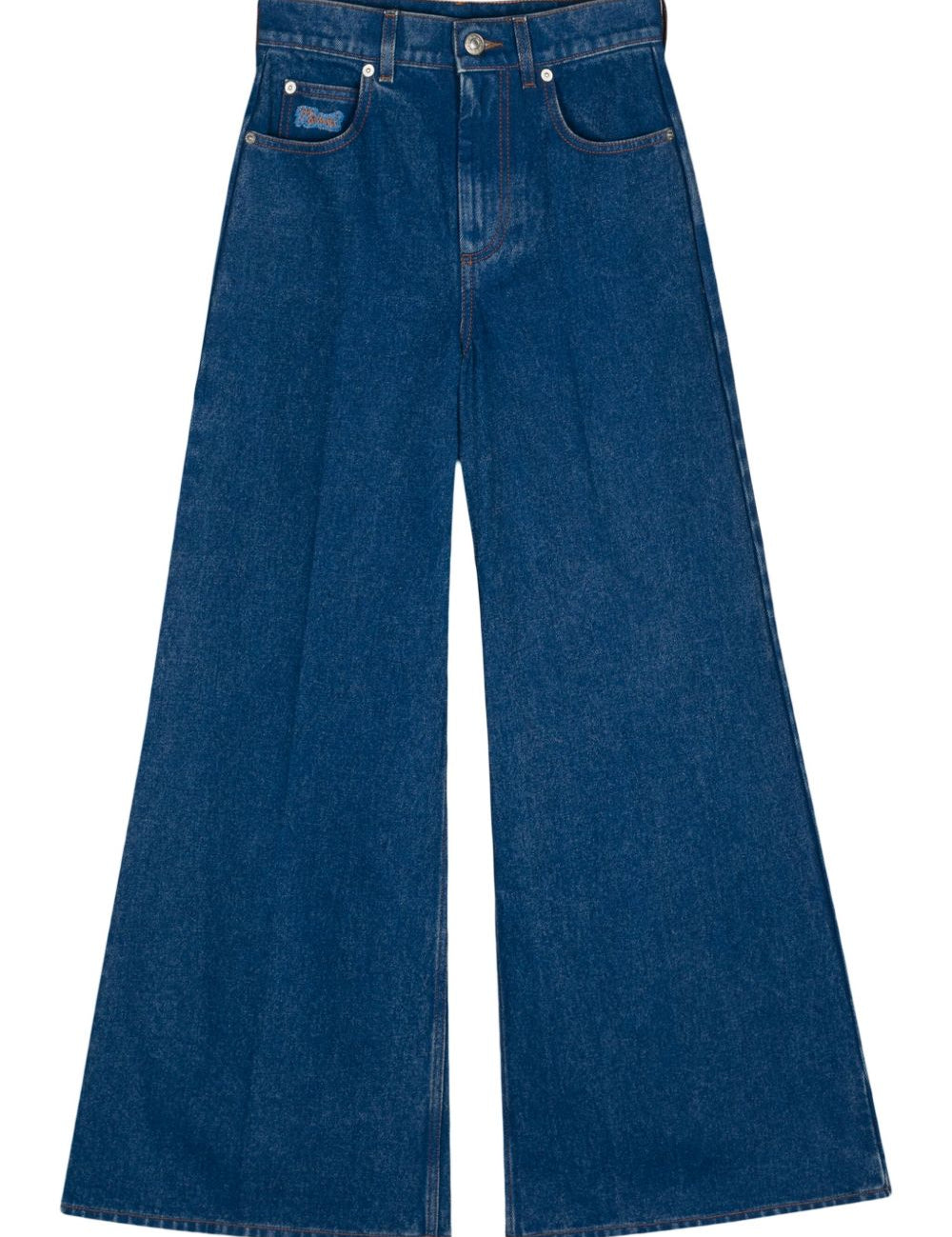 Jeans a gamba ampia in blu Marni - donna 