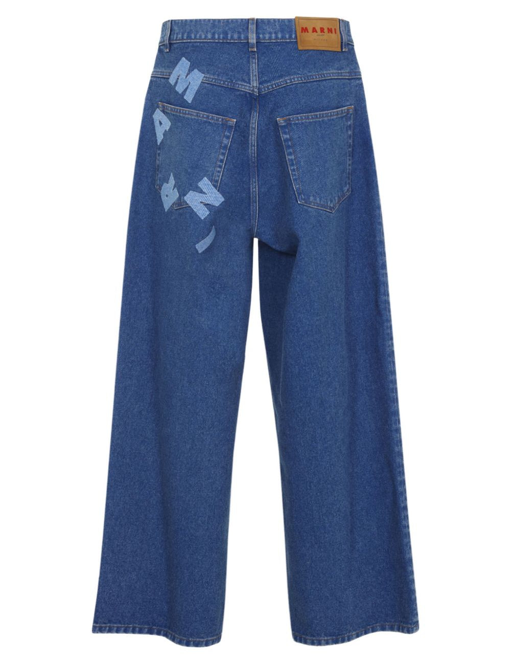 Jeans con applicazione logo in blu Marni - uomo 