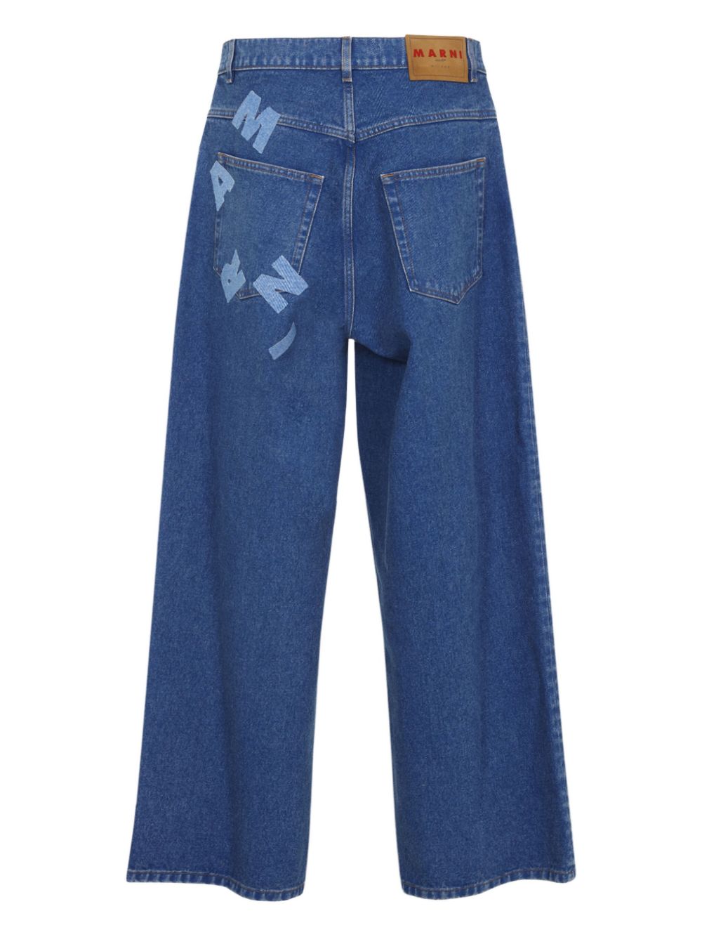 Jeans con applicazione logo in blu Marni - uomo 