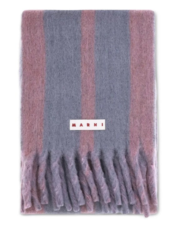 Sciarpa a righe con frange Marni - unisex 